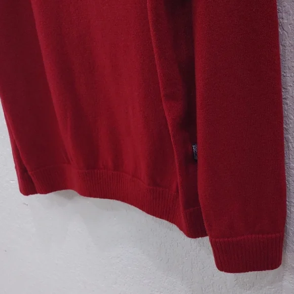 Patagonia 80%Lambswool,20%Nylon, Size XL,Red Half-Zip Sweater - Picture 7 of 17